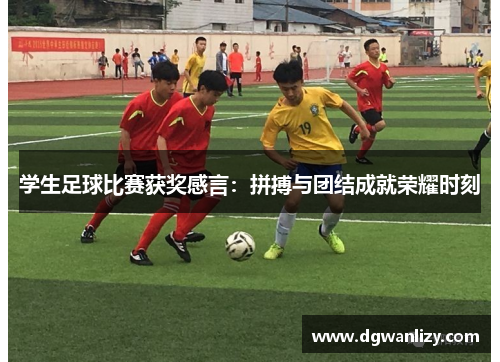 学生足球比赛获奖感言：拼搏与团结成就荣耀时刻